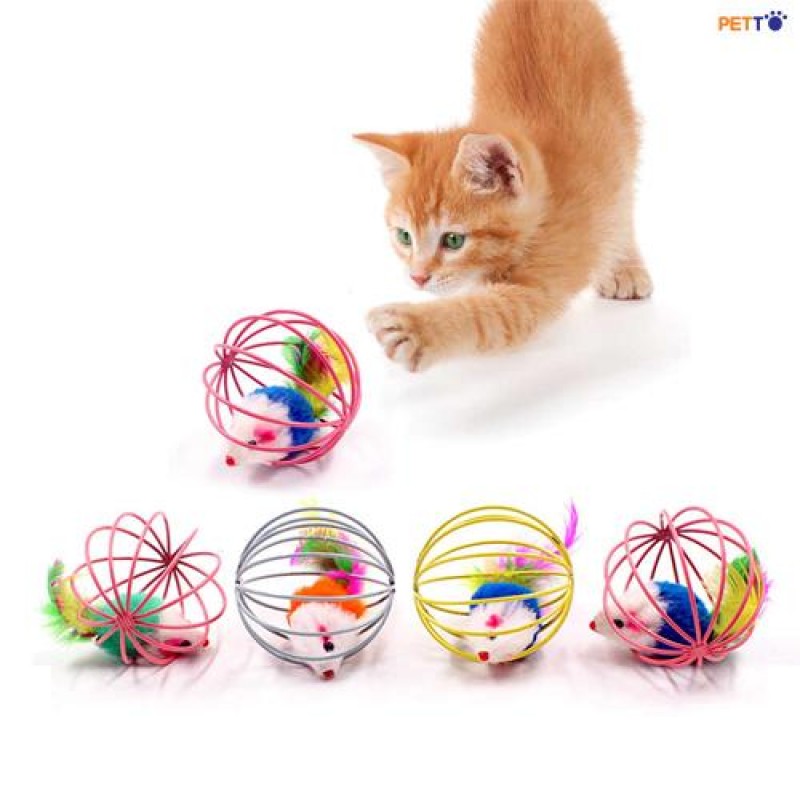 Đồ chơi banh sắt cho mèo